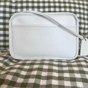 Vintage Coach Mini Zip Crossbody Bag Style 4806 | White Leather | USA Made